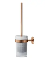Ершик для унитаза AM.PM A85A33344 с подвесной стойкой, розовое золото