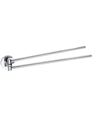 Полотенцедержатель Bemeta 104204191 двойной, поворотный, цвет: хром