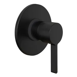 Смеситель для душа Paini встраиваемый, однозахватный, с внутр.частью,черный браширов. 74PZ690