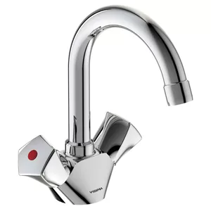 Смеситель VIDIMA Смеситель для умывальника BA358AA поворотный излив 124мм