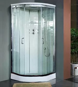 Душевая кабина BAND HOURS A 90x90x220 стекло прозр., профиль хром, низкий полукруг. поддон