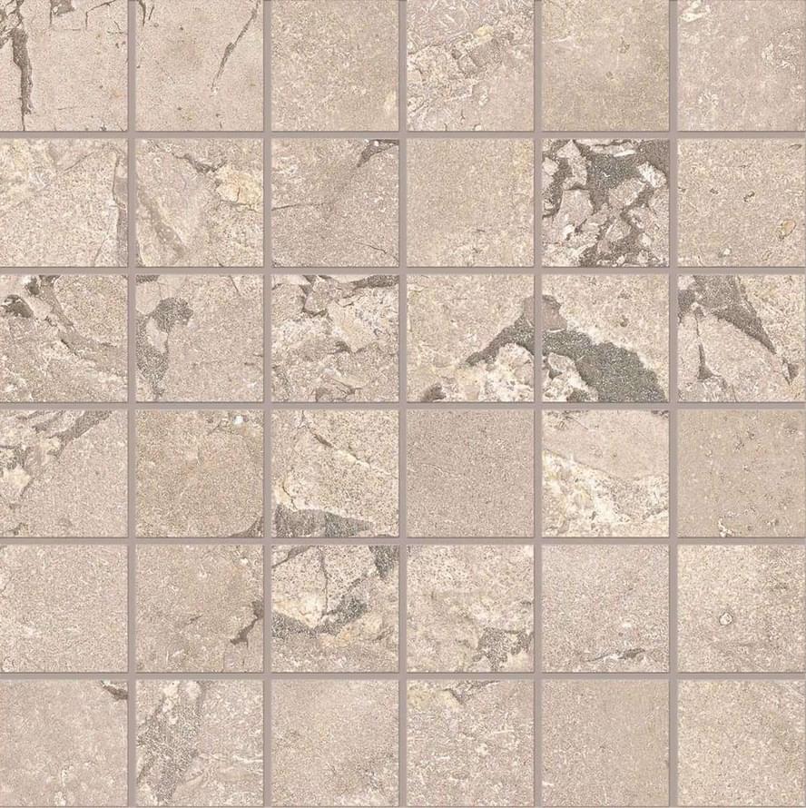 фон Unique Intensity Mosaico 5X5 Cobblestone Beige 30x30