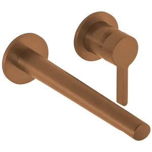 Смеситель для раковины Keuco 197 мм,встриваемый,однозахватный,шлиф. бронза 51516 030200