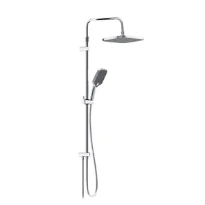 Душевая система Damixa верхний душ 220 мм, ручной душ 3 функции, хром 953000000