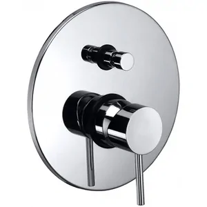 Смеситель для душа Paffoni LIG015CR однозахватный, встрпиваемый, с внутренней частью, хром