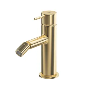 Смеситель Cezares -BSM-L-SR для биде, однозахватный, 105 мм, с тонкой ручкой, Sunrise