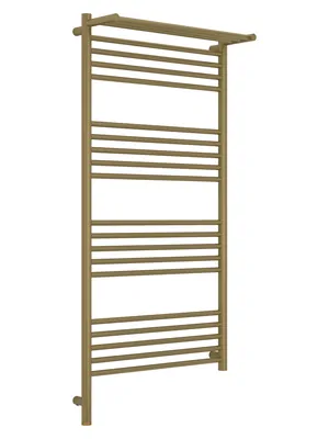 СУНЕРЖА с полкой Полотенцесушитель 1200х600 золотой шелк МЭМ левый 32-6006-1260