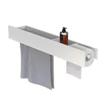 Полка FLOW Trio 700х130х90 полотенцедер. слева, бумагодерж. справа, белый Fl-sky-tr70пптб-б