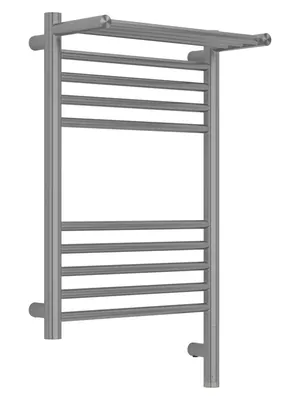 СУНЕРЖА с полкой Полотенцесушитель 600х400 сатин МЭМ правый 071-6007-6040