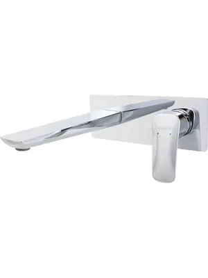 Смеситель для раковины Aquatek AQ1013CR встраиваемый, однозахватный, излив 193мм, цвет: хром