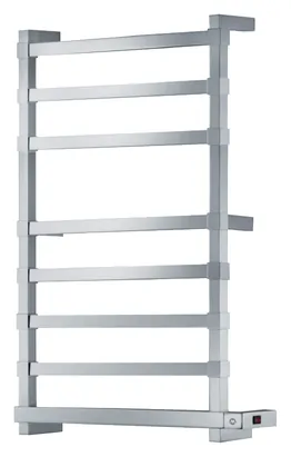 Полотенцесушитель электрический Margaroli Panorama 864-8 (790х555) хром матовый, 150Вт, 8644708SCRB