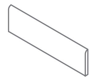 Metropolis Arcadia Brown Battiscopa Nat Rett 7.2X80 матовая