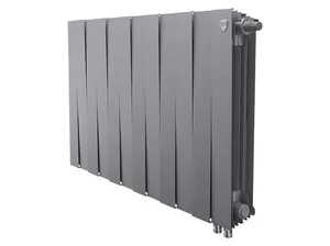 Радиатор биметаллический, 12 секций ROYAL THERMO Silver Satin нижнее подкл