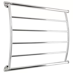 Полотенцесушитель водяной СТИЛЬЕ 600x800, изогнутый, нерж.сталь, боковое подкл.,00602-6080