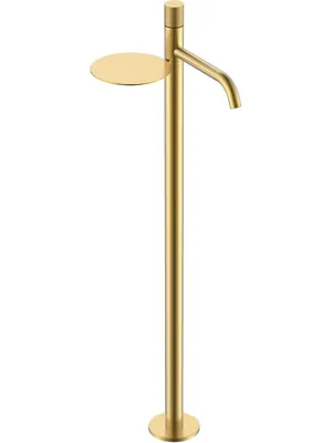 Смеситель Boheme 120-MG.2 для раковины, напольный, однозахватный, ручка touch, золото мат