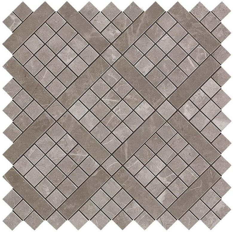 мозаика Marvel Pro Grey Fleury Diagonal Mosaic 30.5x30.5