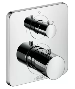 Смеситель Axor 34725 термостатический с запорным/переключающ. вентилем,внешняя часть,хром