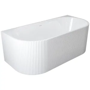 Ванна акриловая BelBagno BB713-1700-800 (1700x800x580) пристенная, рельефная, белый