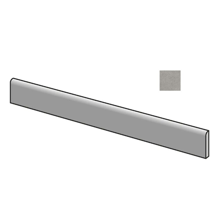 Sant Agostino Logico CSABLGRY60 Battiscopa Grey 7,3x60 матовая