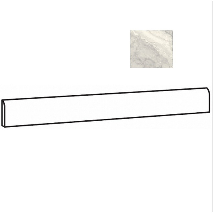 Sant Agostino Mystic CSABMYPK89 Battiscopa 89 Pearl Kry 7,3x89 глянцевая