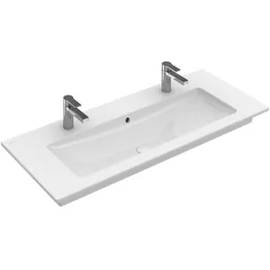 Раковина Villeroy & Boch 4104 CK 01 (1200х500) с отверстием, перелив, альп.белый
