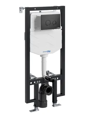 Инсталляция для унитаза WasserKRAFT с клавишей смыва, цвет: черный 56TLT.010.ME.MB01