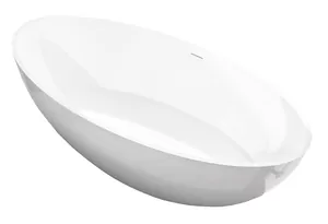 Ванна Gruppo Treesse V308BL 1800х850х520 иск. камень, отдельностоящая, белый глянец