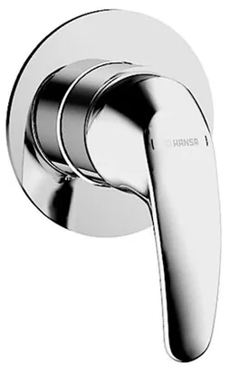 Смеситель для душа HANSA встраиваемый, однозахватный, внешняя часть, цвет: хром 50709003