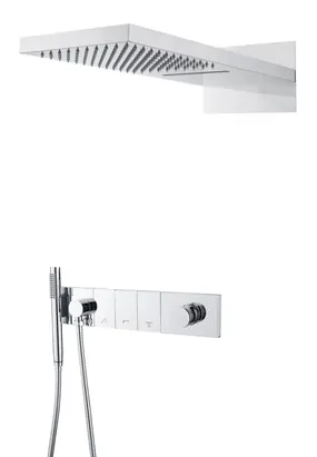Душевая система Boheme 132-CR встраиваемая, верхний/ручной душ, хром