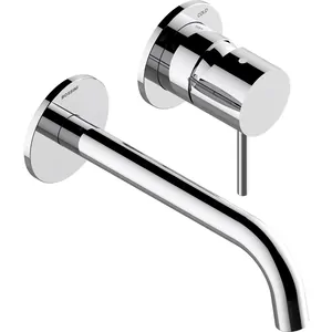 Смеситель для раковины Bossini Z00730030 встраиваемый, фикс. излив 185 мм., внеш. часть, хром