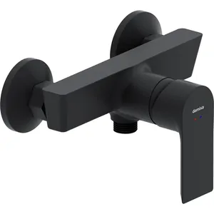 Смеситель Damixa для душа, однозахватный, настенный, черный 472000300