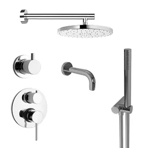 Душевая система Paini для ванны/душа,верхний/ручн.душ,однозахватный,хром 78CRSET36911SHBATH