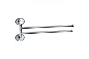 Полотенцедержатель Ledeme настенный, двойной, хром L1912