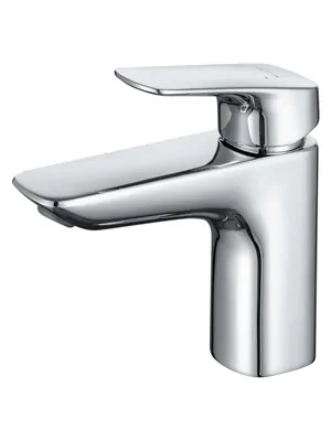 Смеситель для раковины Aquatek AQ1010CR однозахватный, низкий излив 97мм, б/дон. клапана, хром