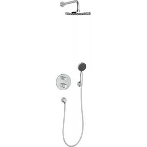 Душевая система Jacob Delafon 8в1 (внутренний блок, термостат, верхний, ручной душ) E30758-CP