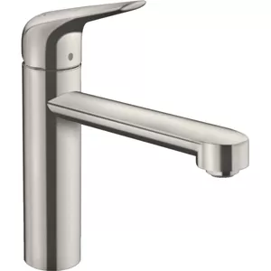 Смеситель Hansgrohe для кухни 120 мм поворотный излив сталь 71806800
