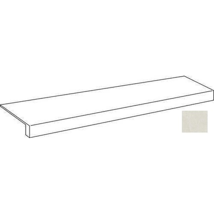 Atlas Concorde Russia Rinascente Resin 620070002705 White Scalino Frontale 33x160 матовая