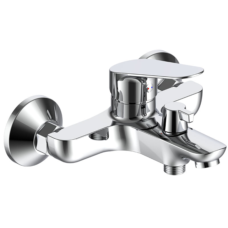 Смеситель для ванны/душа ESKO KZ54 настенный, однозахватный, цвет: хром