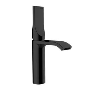 Смеситель для раковины Bossini E89603.073 однозахватный, излив 118мм, донный клап., черный мат