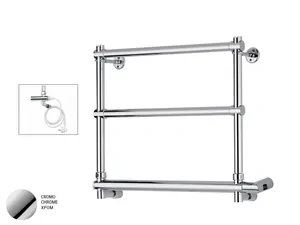 Полотенцесушитель электрический Margaroli Sole 540-3 (451х570) хром, 70Вт, со шнуром, 5404703CRNC