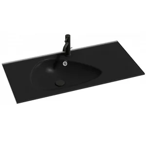 Раковина стеклянная Jacob Delafon NOVELLE VAGUE (515х1008х150) черный матовый EB3021-DE2