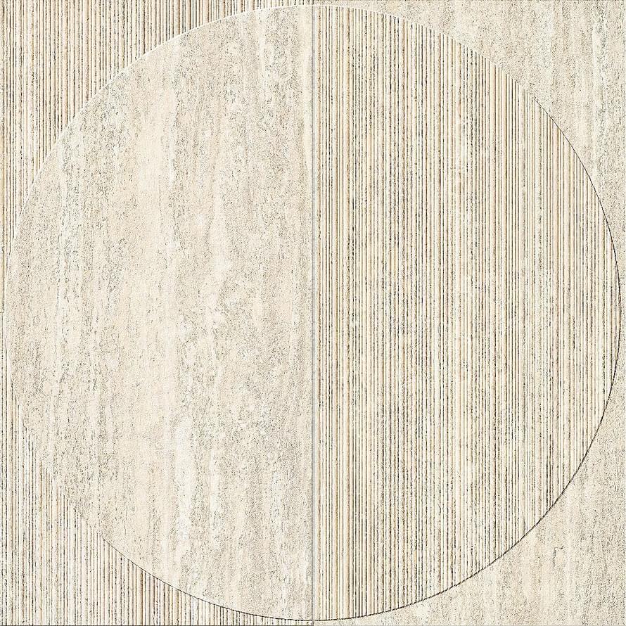 декор I Travertini Bianco Vein C Dec Radio 3D 120x120