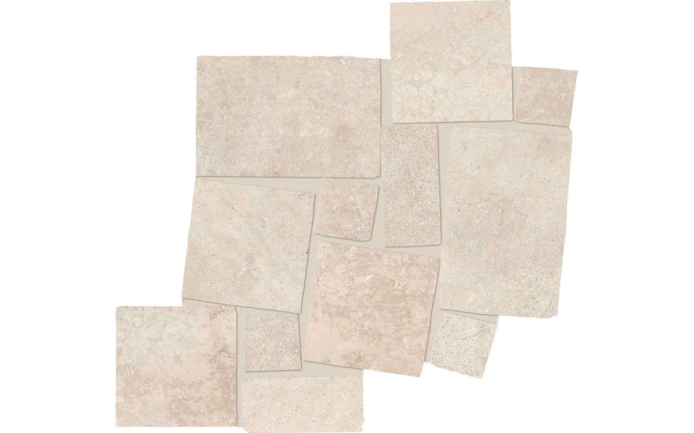 мозаика Fabrika Mosaico Blokko Sand Silktech 34.1x34.3
