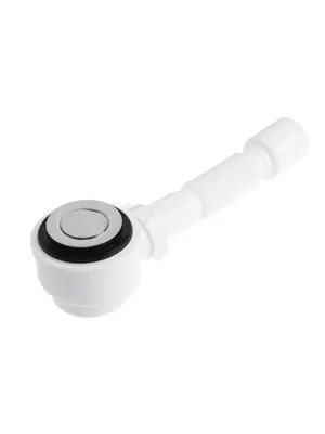 Сифон АНИ Пласт 1.1/2"х50 для душевого поддона, с гибкой трубой 375х40/50 хром (сетка), E415CLS