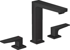 Смеситель Hansgrohe 32515670 для умывальника, на 3 отверстия, 160мм, черный матовый