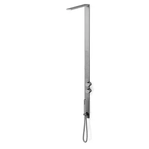 Душевая панель Fantini MilanoSlim 7238H001 с гидромассажем, термостат, верхний/руч. душ, мат.сталь