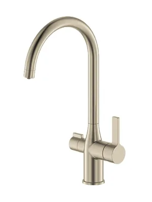 Смеситель IDDIS для кухни PURBNFJi05 с каналом для фильтрованной воды, цвет нерж.сталь