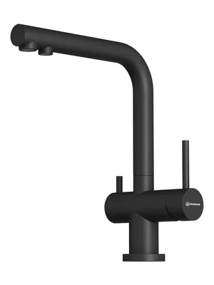 Смеситель для мойки Omoikiri -P-BL черный, с краном для питьевой воды 4974047
