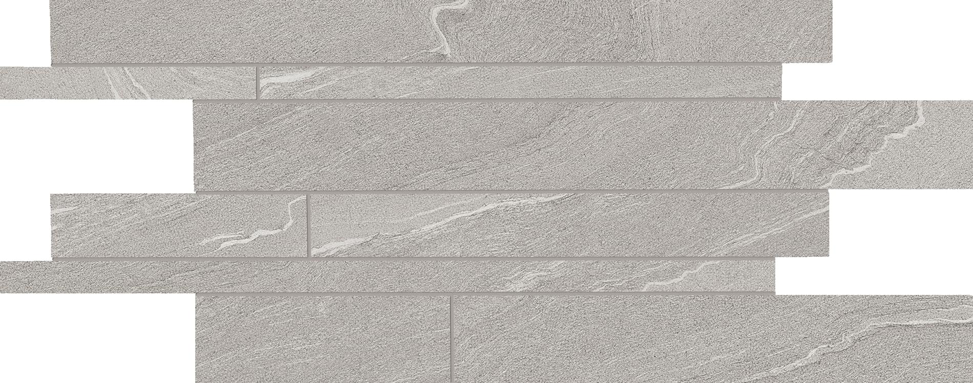 мозаика Stone Talk Listelli Sfalsati Martellata Grey Naturale 30x60