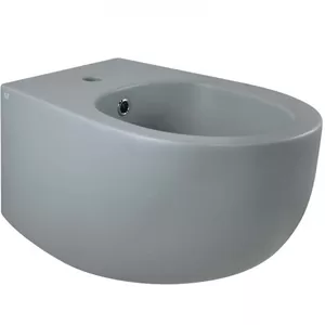 Биде подвесное AeT Italia 365x310x530 отверстие под смеситель, серый матовый S556T1R1V1116